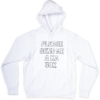 fify k unisex hoodie white