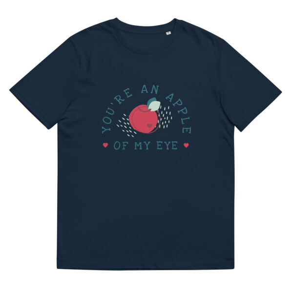 apple-of-my-eye-womens-t-shirt_unisex-organic-cotton-t-shirt-french-navy-front