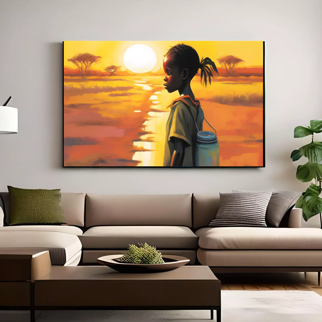 Resilient strength art painting, A Captivating and Cultural Addition to Any Space.