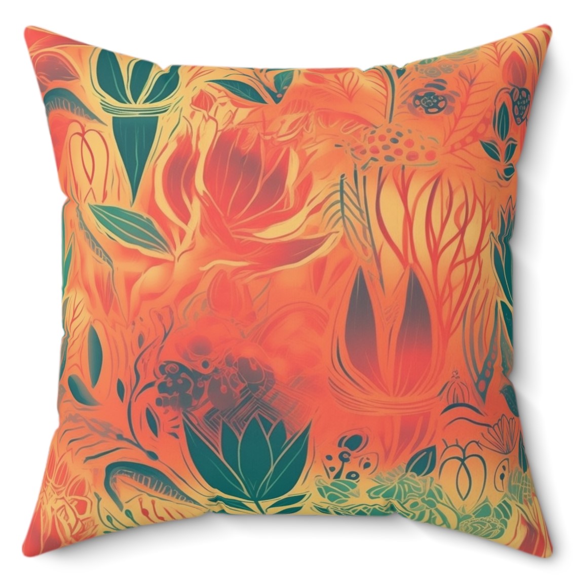 Natures Bloom Pattern Design Pillow