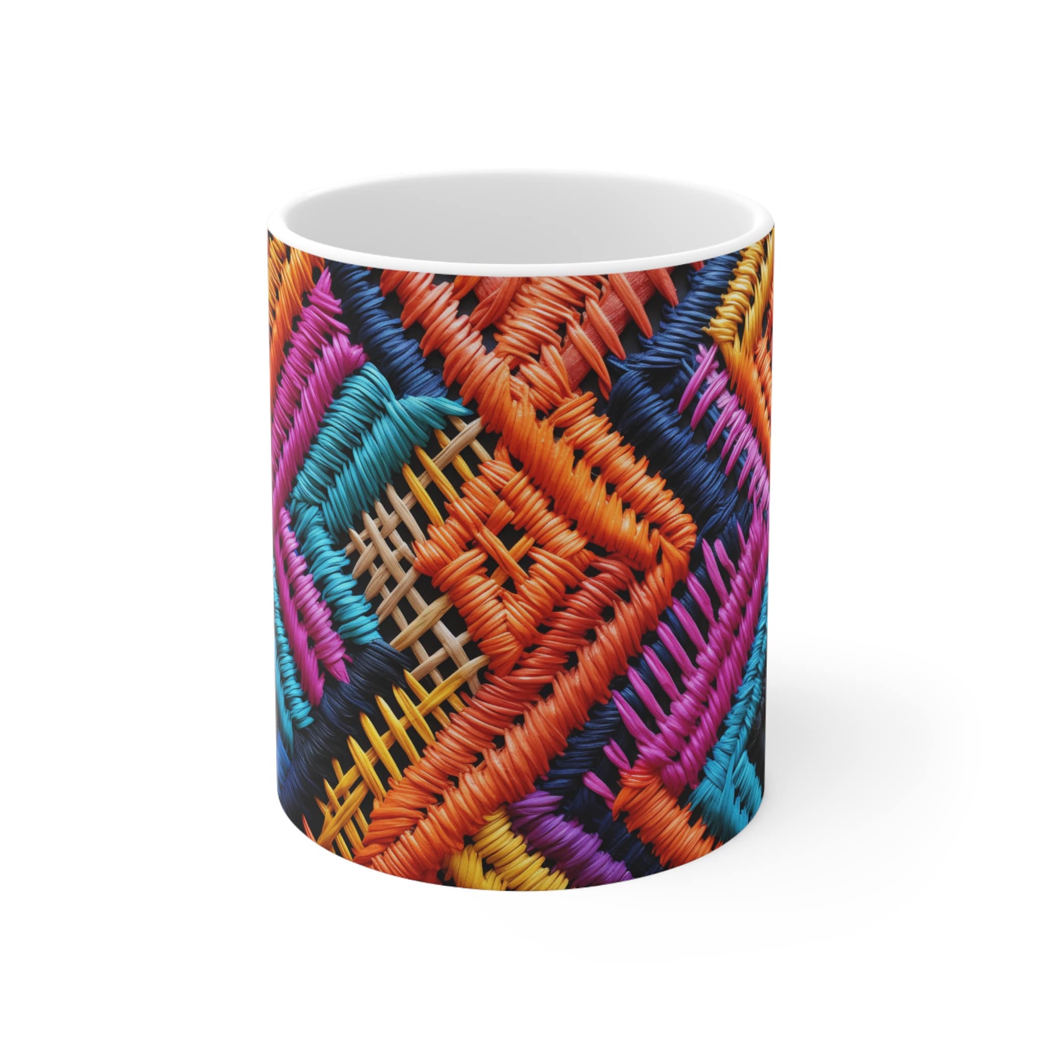 Ugandan Woven Textile Mug