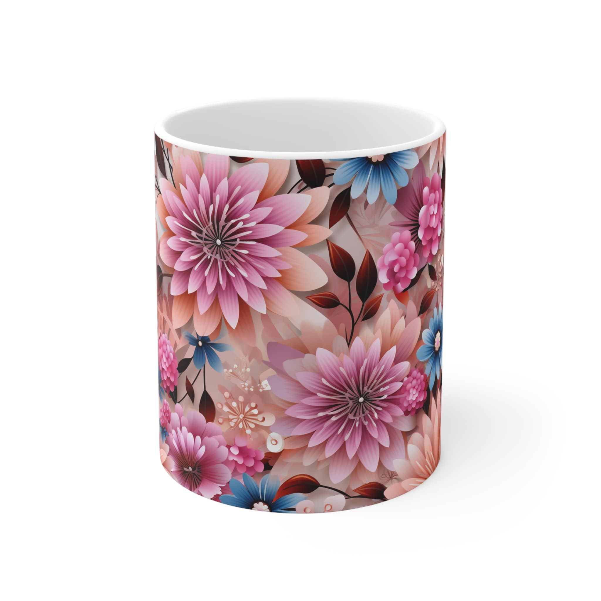 Gomesi Floral Elegance Ceramic Mug