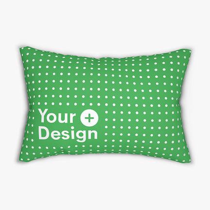 Premium pillow showing all over print design location