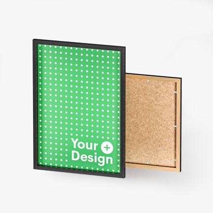 Enhanced Paper Framed Poster showing design placement