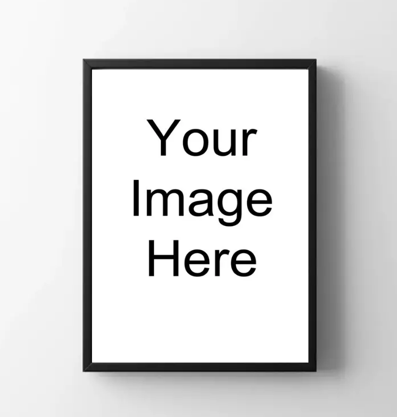 Enhanced Paper Framed Poster showing custom image placement