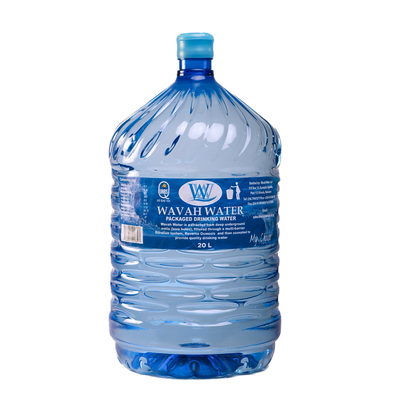 Wavah Disposable Jumbo Mineral Water Bottle 20 Litres