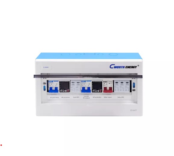 Cworth Energy Power Distribution Box – 220V Protection for Inverter & MPPT, 3-Year Warranty